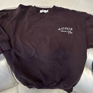 Mayfair Athletic Club Women's Brown Crewneck Sweatshirt